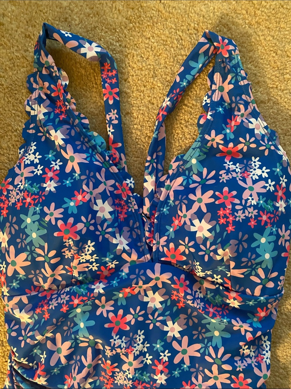 Aimage NWT size XL one piece floral bathing suit - Picture 2 of 8